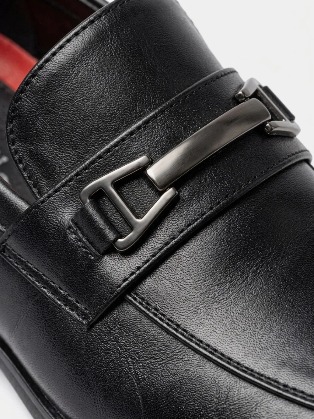 Bruno Marc Boys' Black Leather Dress Loafers